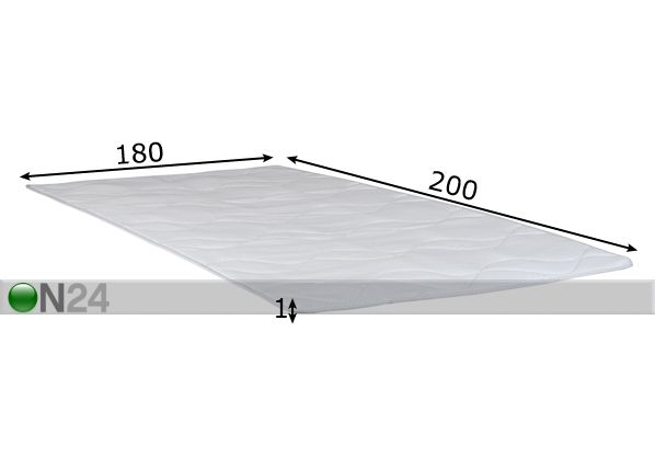 Hypnos patjasuoja 180x200x1 cm mitat