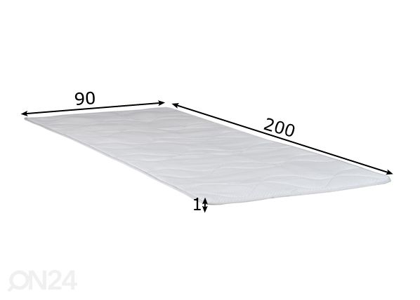 Hypnos patjasuoja 90x200x1 cm mitat