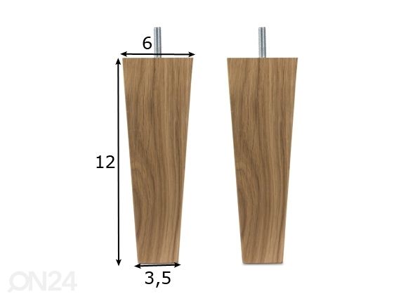 Hypnos sängynjalat tammi sängynpäätyyn 12 cm mitat