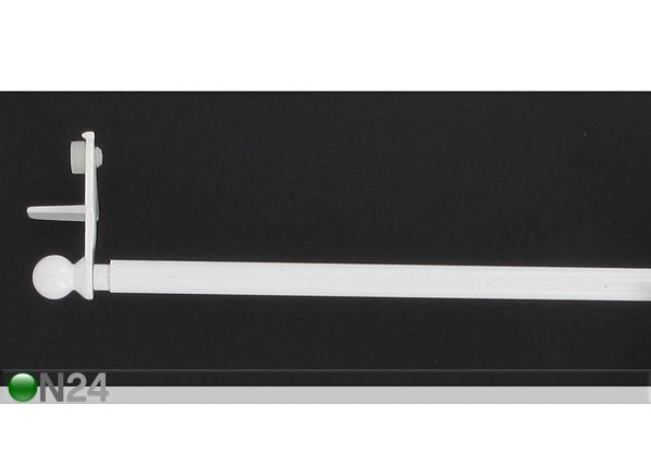 Ikkunan verhotanko 30-50 cm, valkoinen