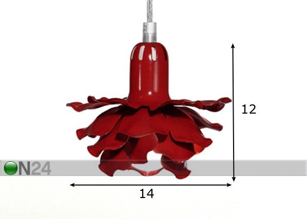 Ikkunavalaisin METAL ROSE mitat