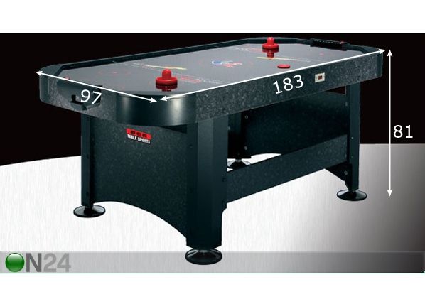 Ilmakiekko "AIR HOCKEY TABLE" mitat