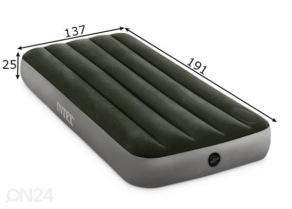 Ilmapatja Intex Dura-Beam Downy Airbed pumpulla mitat