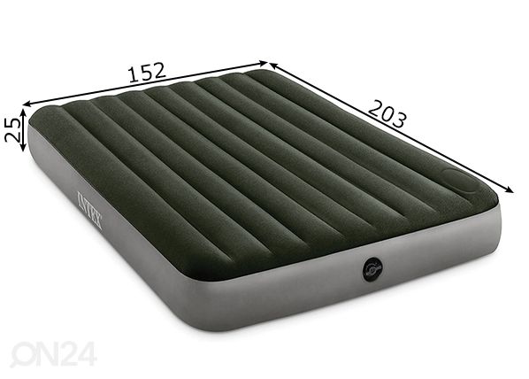 Ilmapatja Intex Dura-Beam Downy Airbed pumpulla mitat