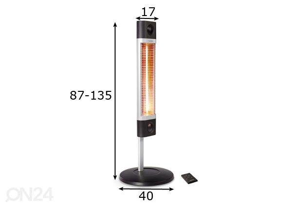Infrapunalämmitin VEITO CH1800REB mitat