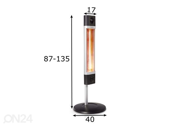 Infrapunalämmitin VEITO CH1800XEB mitat
