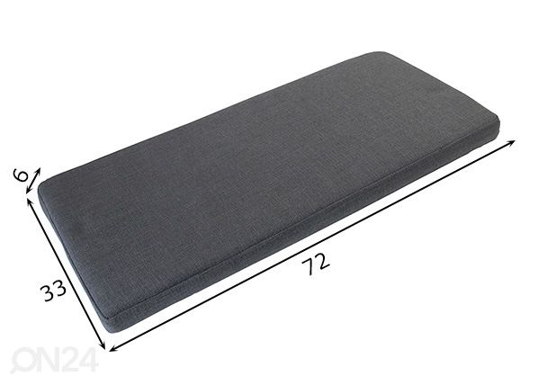 Istuinpehmuste 72x33 cm mitat