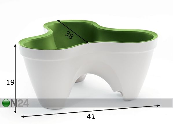 Istutusruukku KETER IVY PLANTER mitat