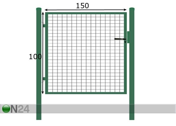 Jalankulkuportti 1x1,5 m mitat
