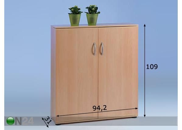 Jalkinekaappi PENNY 9 mitat