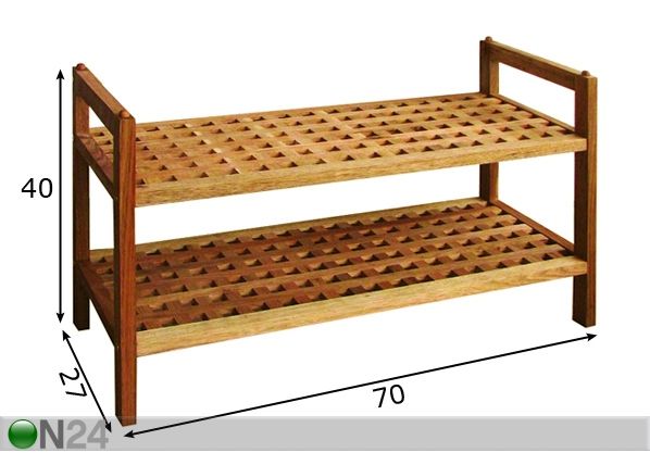 Jalkineteline WALNUT 6 mitat
