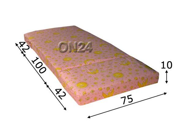 Jatkettava patja STAR PINK 75x100+42+42 cm mitat