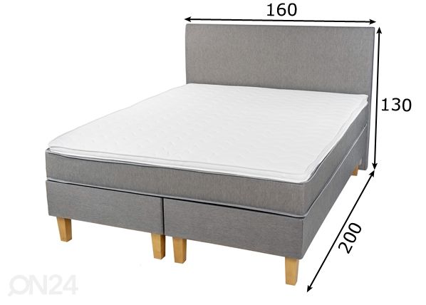 Jenkkisänky 160x200 cm mitat