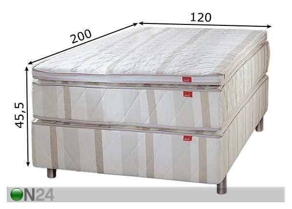 Jenkkisänky CLASSIC, vaalea 120x200 cm mitat