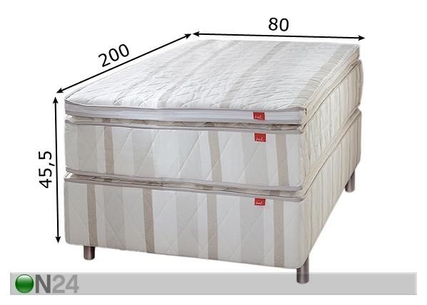 Jenkkisänky CLASSIC, vaalea 80x200 cm mitat