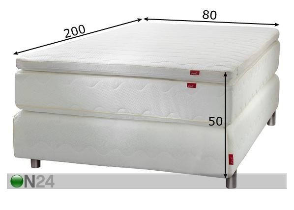 Jenkkisänky LUX 80x200 cm mitat