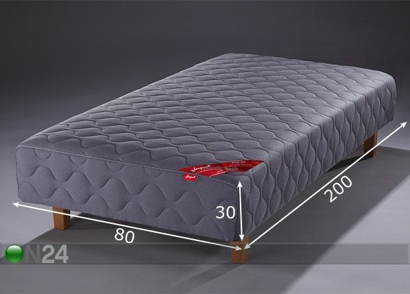 Jenkkisänky RED ZONED POCKET DARK 80x200 cm mitat