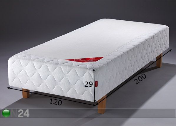 Jenkkisänky RED ZONED POCKET SENSITY ™ 120x200 cm mitat