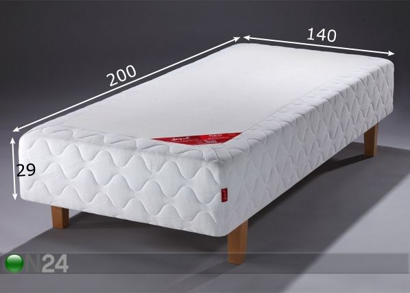 Jenkkisänky RED ZONED POCKET SENSITY ™ 140x200 cm mitat