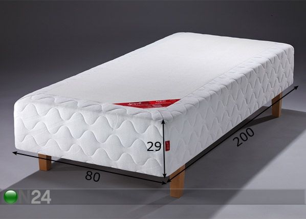 Jenkkisänky RED ZONED POCKET SENSITY ™ 80x200 cm mitat