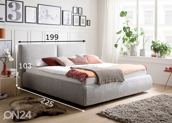 Jenkkisänky vuodevaatelaatikolla RELAX 180x200 cm mitat