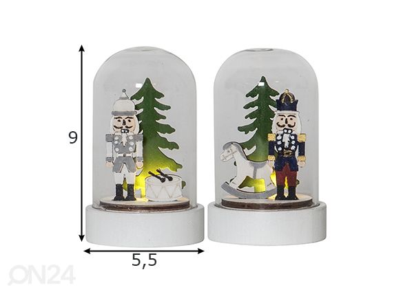 Joulukoriste Pähkinänsärkijä mitat