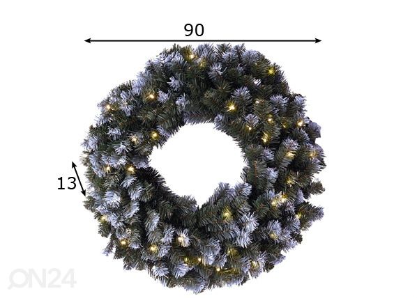 Jouluseppele LED valoilla 90 cm mitat