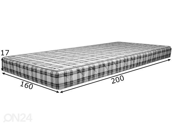 Joustinpatja 180x200 cm mitat