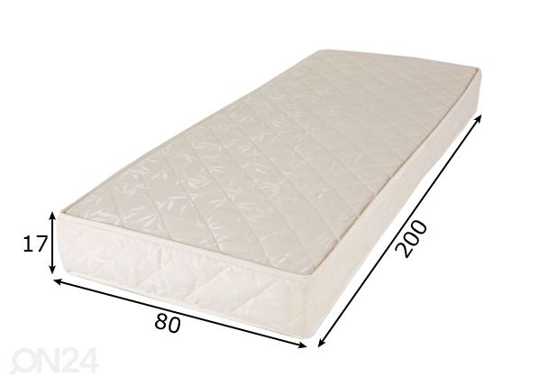 Joustinpatja 80x200 cm mitat