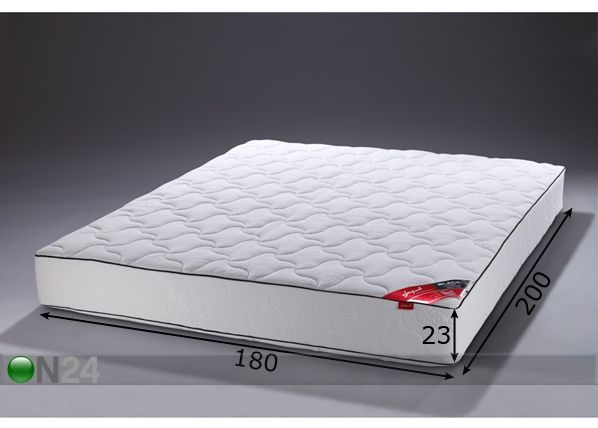 Joustinpatja BLACK ZONED MULTIPOCKET TEMPSMART™ 180x200 cm mitat