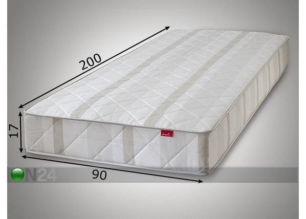 Joustinpatja CLASSIC 90x200 cm mitat