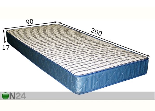 Joustinpatja CLASSIC 90x200 cm mitat