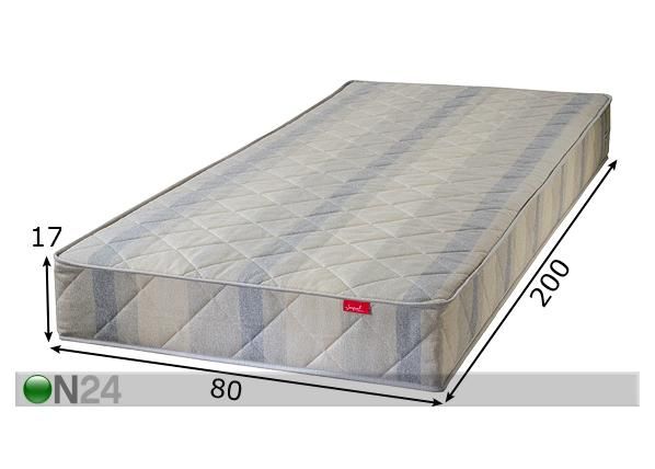 Joustinpatja COCO 80x200 cm mitat