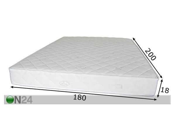 Joustinpatja COMFORT 180x200 cm mitat