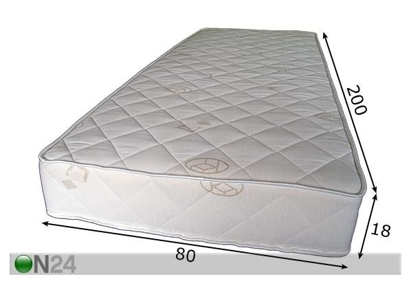 Joustinpatja COMFORT 80x200 cm mitat