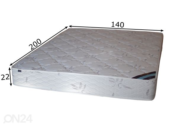 Joustinpatja GoodNight Pocket Relaxon 140x200 cm mitat