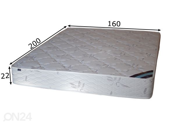 Joustinpatja GoodNight Pocket Relaxon 160x200 cm mitat