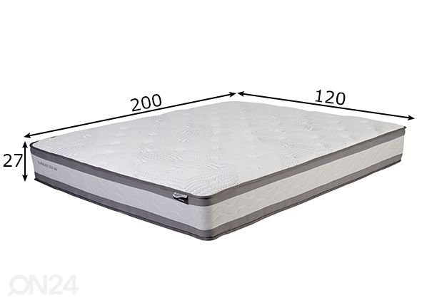 Joustinpatja Harmony Duo 120x200 cm mitat
