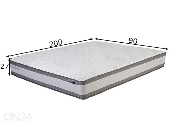 Joustinpatja Harmony Duo 90x200 cm mitat