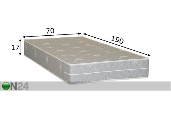 Joustinpatja HYPNOS DIANA 70x190 cm mitat