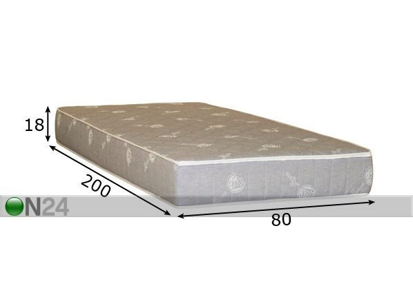 Joustinpatja HYPNOS VENUS 80x200 cm mitat
