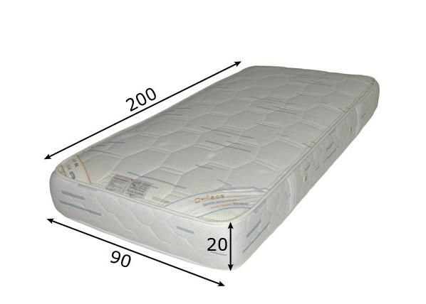Joustinpatja ORFEAS 90x200 cm mitat