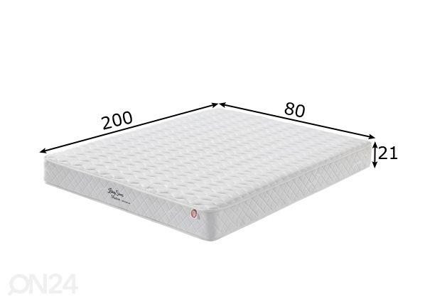 Joustinpatja Pocket Beauty Sleep 80x200 cm mitat