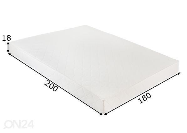 Joustinpatja Pocket Orthopedic 180x200 cm mitat