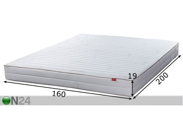 Joustinpatja SPECIAL 1,9 160x200 cm mitat
