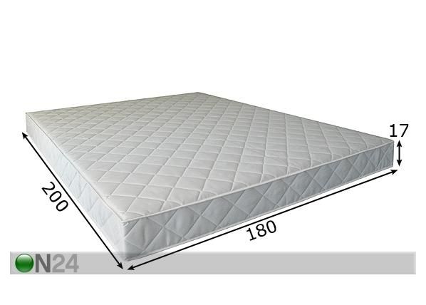 Joustinpatja STANDARD 180x200 cm mitat