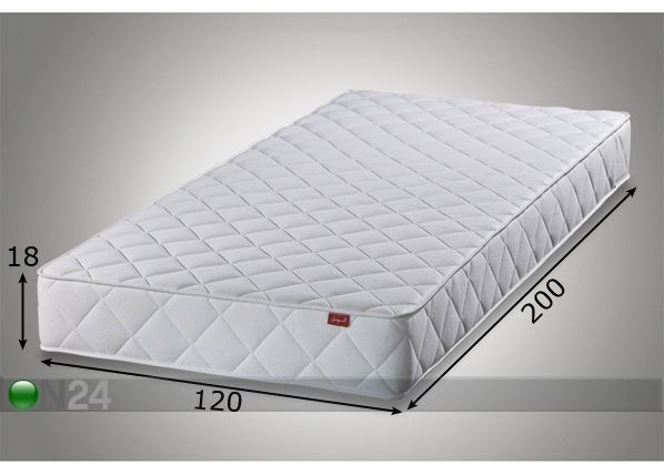 Joustinpatja STAR 1,9 120x200 cm mitat
