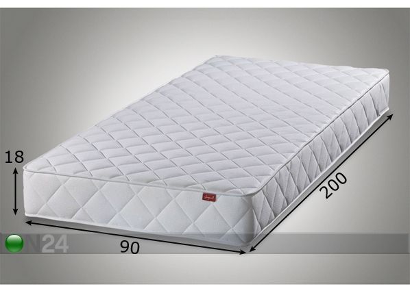 Joustinpatja STAR 1,9 90x200 cm mitat