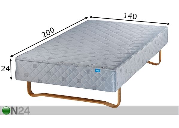 Joustinsänky BED4U 140x200 cm mitat