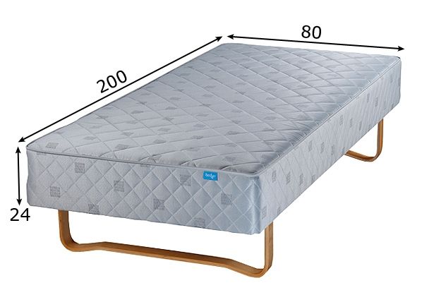 Joustinsänky BED4U 80x200 cm mitat